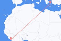 出发地 利比里亚出发地 蒙羅維亞目的地 希腊纳克索斯的航班