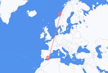 Flyreiser fra Oujda, til Trondheim