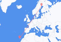 Flights from Valverde, Spain to Luleå, Sweden
