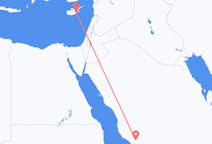Vluchten van Al-Bahah naar Larnaca