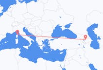 Flyg från Gəncə, Azerbajdzjan till Bastia, Frankrike