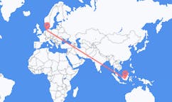 出发地 印度尼西亚帕朗卡拉亚目的地 德国不来梅的航班
