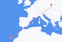 出发地 波兰从 克拉科夫目的地 西班牙特内里费岛的航班