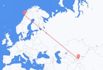 Flyg från Osj, Kirgizistan till Bodø, Norge