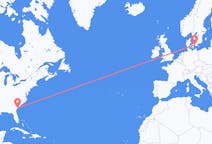 Flyreiser fra Hilton Head Island, USA til København, Danmark