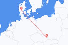 Flights from Ostrava to Billund