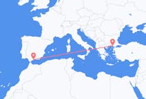 出发地 希腊出发地 亞歷山德魯波利斯目的地 西班牙马拉加的航班