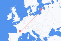 Flights from Liepāja, Latvia to Toulouse, France