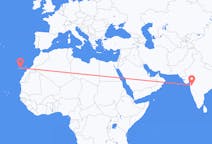 Flights from Nashik, India to Tenerife, Spain