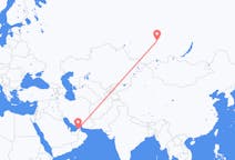 Fly fra Dubai til Krasnojarsk