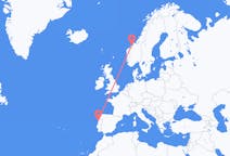 Flyreiser fra Kristiansund, Norge til Porto, Portugal