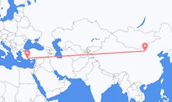중국 바오터우에서 출발해 터키 안탈리아로(으)로 가는 항공편