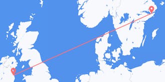 出发地 瑞典目的地 爱尔兰的航班