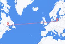 Flyrejser fra Sept-Îles, Canada til Gdansk, Polen
