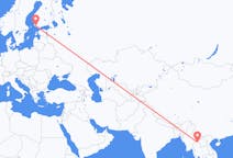 Flights from Chiang Rai Province, Thailand to Turku, Finland