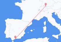 Flyg från Friedrichshafen, Tyskland till Málaga, Spanien