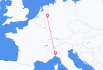 Flyreiser fra Genova, Italia til Düsseldorf, Tyskland