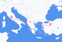 Lennot Roomasta, Italia Kütahyaan, Turkki