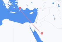 Flights from Al-`Ula to Rhodes