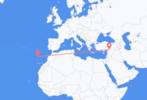 Flyg från Gaziantep, Turkiet till Funchal, Portugal