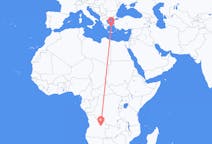 Flyrejser fra Luena, Angola til Mykonos, Grækenland