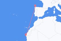 Vluchten van Nouadhibou naar A Coruña