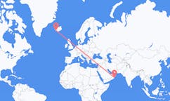Flights from Duqm, Oman to Reykjavik, Iceland