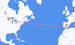 Flyreiser fra Minneapolis, til Granada