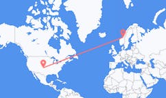 Flyreiser fra Liberal, USA til Trondheim, Norge