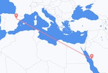 出发地 沙特阿拉伯出发地 延布目的地 西班牙萨拉戈萨的航班