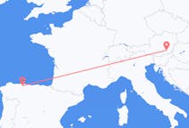 Vols de Graz, Autriche vers Santiago du Mont, Espagne