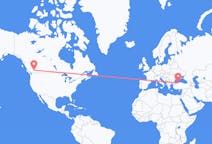 加拿大出发地 坎卢普斯飞往加拿大目的地 宗古尔达克的航班