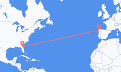 Flyrejser fra Jacksonville til Santiago de Compostela