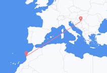 Flyreiser fra Essaouira, Marokko til Osijek, Kroatia