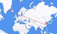 Flyreiser fra Shangrao, Kina til Reykjavik, Island