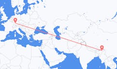 Flights from Dibrugarh, India to Stuttgart, Germany