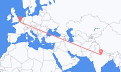 Flyreiser fra Kanpur, India til Lille, Frankrike
