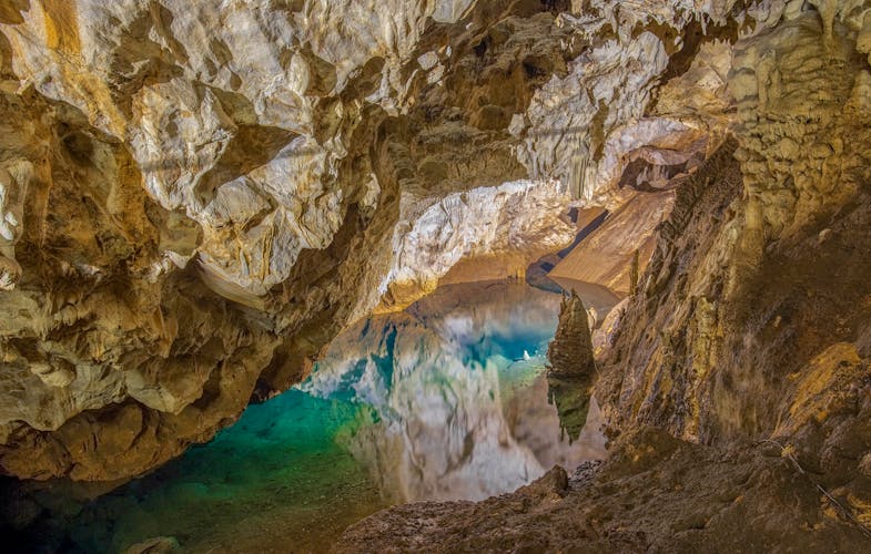 Photo of Vrelo underwater cave near Skopje.