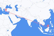 Flüge von Kota Kinabalu, Malaysia nach Dalaman, die Türkei