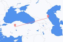 Flyrejser fra Makhatjkala, Rusland til Ankara, Tyrkiet