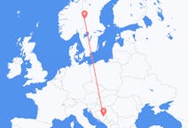 Flights from Rörbäcksnäs, Sweden to Sarajevo, Bosnia & Herzegovina