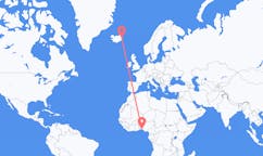 Flights from Lagos, Nigeria to Egilsstaðir, Iceland