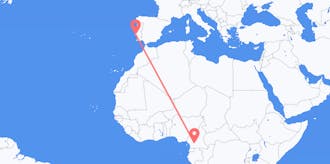 Flyreiser fra Kamerun til Portugal