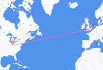 Flyg från Cincinnati, USA till London, England