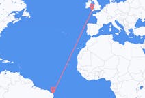 Flights from Natal, Brazil to Newquay, England