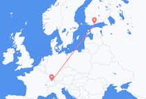 Flyg från Zürich, Schweiz till Helsingfors, Finland