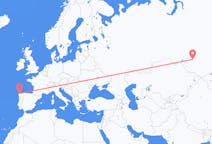 Fly fra Novosibirsk til La Coruña