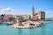 Photo of aerial view of of the city of Trani, Puglia, Italy.