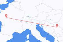 Loty z Tours, Francja do Belgradu, Serbia