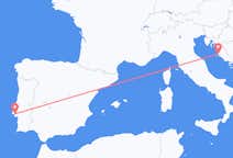 Loty z Zadar, Chorwacja z Lizbona, Portugalia